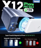 for Magsafe Battery Pack, 10000mAh Magnetic Portable Charger with USB-C 20W Fast Charging, Slim & Lightweight Wireless Power Bank for iPhone Air/17/16/15/14/13 Series, for Travel Cruise Essentials