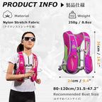 YAPJEB Hydration Vest - 5L Running Water Backpack for Trail, Marathon, Cycling, Hiking - Outdoors Pack