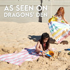 Dock & Bay Quick Drying Towel - for Sports & Gym - Compact, Lightweight - 100% Recycled - Includes Bag - Cabana - Tulum Blue, Medium (130x70cm, 51x27)