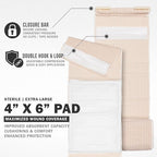 EVERLIT Mini 4 x 6 Inch Emergency Bandage Compression Trauma Pressure Wound Dressing Sterile Vacuum-Sealed for Bleeding Control, Gun Shot, Medical Kit, First Aid IFAK (10)