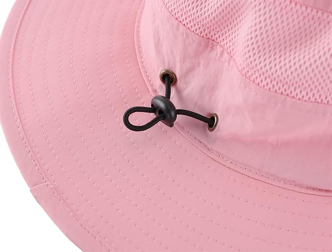 Connectyle Wide Brim Sun Hat for Men Breathable Cowboy Boonie Hat UPF 50+ Sun Protection Bucket Hat for Fishing Hiking