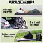 Sleeping Pad,3-inch Thick Memory Foam Camping Mattress,Portable Roll-Up Mat for Car/Tent/Floor/Cot/Travel,Comfortable Pad for Guests Sleepover