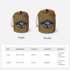 Suparpine I Hammock for Camping with Straps Included (Sand, Single)