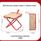 Camping Stool,Mountaineering and Hiking Portable Stools 13.5“ Portable Folding Stools for Outdoor Gardening and Beach Hiking Fishing,Foot Stool with Carry Bag to 330LB (13.5 inch)