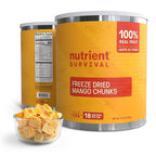 Freeze-Dried Mangoes – #10 Can | 25-Year Shelf Life | Emergency Food Storage & Snacking