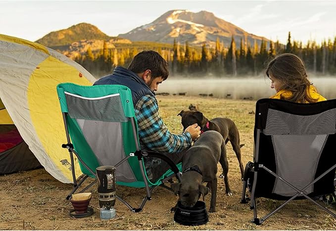 G4Free Beach Chair Folding Portable Beach Backpack Camping Chair for Adults with Mesh Back