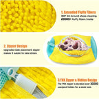 Shoe Washing Machine Bag, Shoe Laundry Bag, Shoe Cleaning Bag for Sneaker Tennis Shoes Unstain Cleaner Kit, Yellow