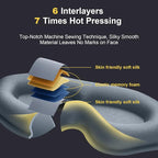 Puikos Eye Mask Sleeping Mask for Women Men Eye Covers for Sleeping Comfortable Adjustable Contoured Blackout Weighted Eyelash Extension Protector Sleep Mask Side Sleeper for Travel Yoga Nap (Gray)