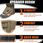 Frelaxy Snake Gaiters, Waterproof Snake Guard Chaps, Snake Bite Protection for Lower Legs, Adjustable Snake Proof Gaiters for Hunting/Outdoor Working, Fit for Men & Women