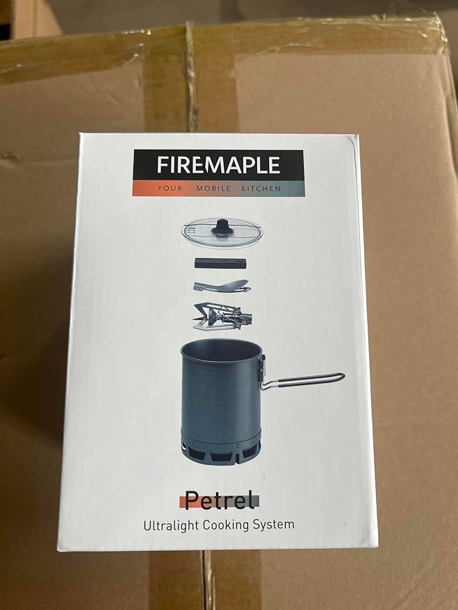 Fire Maple Petrel Portable Stove Ultralight Cooking System, with a Lightweight, Fast Boiling Function, Precise Double Tick Design, for Outdoors, Camping and Traveling