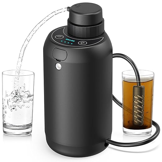 Water Filter Camping – Electric Portable Water Purifier Survival, 0.01 Micron, 6-Stage Water Filtration System Survival with Emergency Lighting for Hiking, Backpacking, Travel – BK-2000