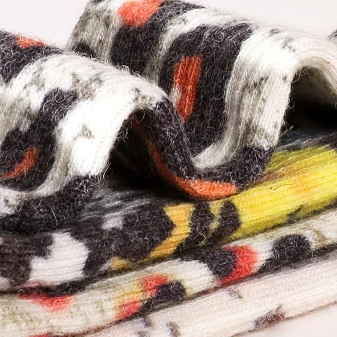 EnerWear 4 Pack Women's Merino Wool Outdoor Hiking Trail Crew Sock