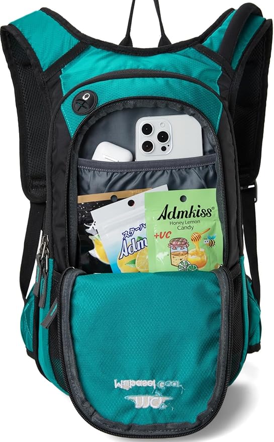 15L Insulated Hydration Backpack Pack with 2L Water Bladder Lightweight Hiking Backpack Bag for Women Men Daypack for Hiking Running Festival Camping Biking