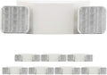 8 Pack LED Emergency Exit Lighting Fixtures with 2 LED Bug Eye Heads and Back Up Batteries- UL Standard Emergency Safety Lights, UL 924 and CEC Qualified, 90-Minute Minimum Capacity