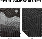 Camping Blanket,Lightweight Puffy Printed Camping Blanket Packable Outdoor Blanket for Camping,Traveling, Stadium, Hiking, Picnics
