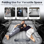 Shademax SUV Air Mattress Inflatable Car Air Mattress for Toyota 4runner RAV4, Jeep Wrangler, Ford Explorer Mattress Outdoor Travel Camping Car Bed with Built-in Pillow for SUV Trunk & Back Seat