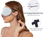 Sleeping Mask 2 Pack, Warm, Cool Double-Sided Use of Sleep Mask, Super Soft Blindfold with Adjustable Strap, Block Out Light, Comfort Sleep Eye Mask for Travel Meditation Nap