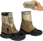 Trail Gaiters, Waterproof Low Shoe Protectors, Adjustable Boots Gators for Hiking & Running - Prevents Debris in Shoes