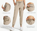 Libin Women's Cargo Joggers Lightweight Quick Dry Hiking Pants Athletic Lounge Casual Travel