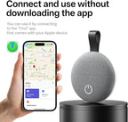 Air Tracker Tags-2 Pack, Bluetooth Tracker Works with Apple Find My (iOS Only), Smart Tag with Keychain, Item Finder for Luggage/Key/Suitcase/Pets/Wallet, Replaceable Battery (Gray)