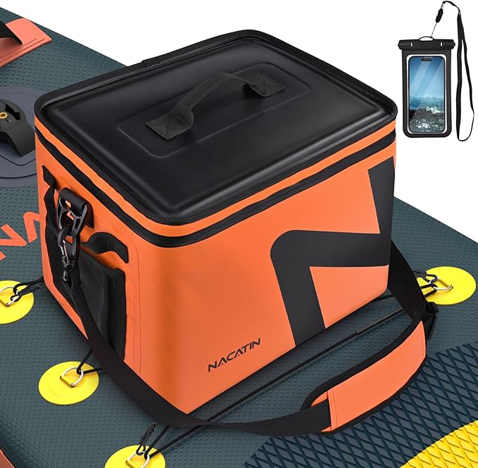 Paddle Board Cooler, Large 5-Layer Leakproof Insulated Cooler Bag with Bottle Opener, Removable Inner Liner Cooler Bag for Travel, Camping, Picnic, SUP