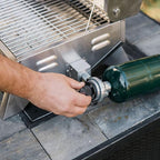 Masterbuilt Portable Propane Gas Grill with Folding Legs, Chrome-Coated Warming Rack and 288 Cooking Square Inches in Stainless Steel, Model MB20030819