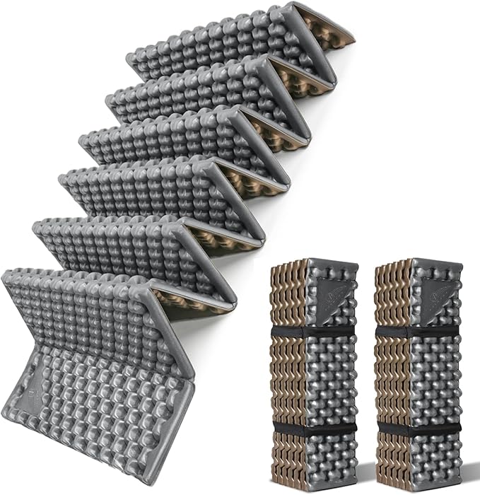 Foam Camping Pads for Hiking, Ultralight Closed Cell Mattress, Waterproof Soft Mat for Adults, Wide Picnic Yoga Mats, Folding Sleeping Pad for Outdoor Backpacking