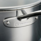 Tramontina Tri-Ply Clad Stainless Steel 3-Quart Sauce Pan with Glass Lid, Induction-Ready, Dishwasher-Safe, NSF-Certified, Made in Brazil
