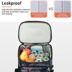 Kalesi Cooler Backpack 36 Cans Lightweight Insulated Backpack Cooler Leak-Proof Travel Camping Lunch Backpack Outdoor Cutlery Backpack for Men and Women