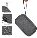 CAAORDKSO Cord Organizer Travel, Electronic Organizer Travel Case, Cable Organizer Bag Tech Pouch Accessories Case, Travel Essentials for Cable, Charger, Phone, Power Bank, Earphone (Dark Gray, Large)