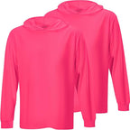 ProtectX High Visibility Sun Protection Lightweight Long Sleeve Hoodie, UPF 50+ Quick-Dry, SPF UV Shirt, Active Wear