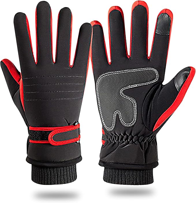 RIGWARL Thick Gloves for Men Women，Touch Screen Gloves ，Autumn and Winter Outdoor Sports Cycling Gloves for Ski Hiking Running