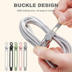 Data Cable Organizer, 2026 Upgrade Silicone Headphone Organizer, Silicone Cable Ties Reusable Cable Management Organizer Multipurpose Elastic Cord Organizer for Bundling and Fastening Cable (20Pcs)