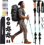 TrailBuddy Trekking Poles – Lightweight 7075 Aluminum Hiking Poles for Women, Men & Seniors – Collapsible Walking Sticks for Travel, Trails & Balance