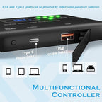 Solar Panel Charger Kit: 100W 12V Solar Panel with 20A Solar Charge Controller, Monocrystalline Solar Panel for RV Battery Car Trailer Marine Boat Caravan and Other Off Grid System