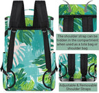 Gym Bag for Men Women with Shoes Compartment Duffle Bag for travel Hiking Waterproof Backpack Fitness Workout(Leaf)