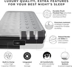 SoundAsleep Dream Series Luxury Air Mattress with ComfortCoil Technology & Built-in High Capacity Pump for Home & Camping- Double Height, Adjustable, Inflatable Blow Up, Portable - Queen Size