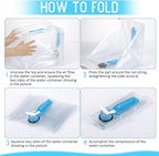 3 Pack Collapsible Water Container with Spigot, Foldable Camping Water Container Portable Camping Storage Carrier Jug for Outdoors Hiking Emergency Kit Backpack(Blue,5.3 Gallon)