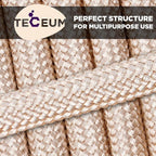 TECEUM 5/32" Paracord Rope 1000 – 1000ft / 200ft / 100ft / 50ft – Tactical Parachute Cord 4mm – 45+ Colors – Nylon String for Survival & Camping Gear – Stripe Cord for Survival – Utility Rope