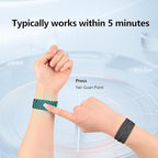 Motion Sickness Wristband, Anti-Nausea Acupressure Wrist Band for Nausea Relief, Dizziness and Vomiting from Car Sea Boat Flying Travel Sickness for Adults and Kids (Black, Large, 2 Pairs)