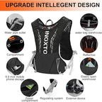 INOXTO Hydration Vest Backpack,Lightweight Water Running Vest Pack with 1.5L Water Bladder Bag Daypack for Hiking Trail Running Cycling Race Marathon for Women Men