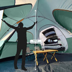 UNP SUV Dome Tent for Camping, Outdoor 6 Person Car Camping Tent, Easy Set Up SUV Tailgate Tent with Rainfly 10' x 10' Vehicle Camping Tent