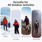 11 Spikes Crampons, Upgraded Version Stainless Steel Anti-Slip, Ice Cleats Grips for Hiking Shoes and Boots, Hiking Fishing Walking Mountaineering