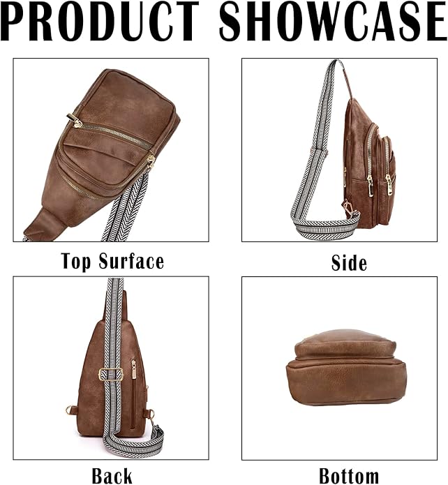 Cross Body Bags for Woman Men Sling Bag Chest Bag with Adjustable Strap Crossbody Handbags Women's Crossbody Bags