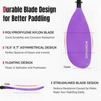 Kayak Paddle Carbon Fiber Shaft and Reinforced Nylon Blade, Adjustable Kayaking Oars, 3 Piece, 230-250 cm/90-98 Inches,210-230 cm/82-90 inches