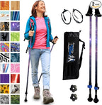 York Nordic Motivator Walking Poles for Balance and Rehab - Patented Stability Grips - Lightweight, Adjustable, and Collapsible - 2 Pieces Adjustable w/flip Locks - Heights 4'6" up to 6'2" - 230 lbs