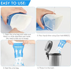 DIBBATU Disposable Urine Bag, 12/24 Pack Pee Bags for Travel for Women/Men, 800ML Emergency Portable Urinal Bag and Vomit Bags, Unisex Urinal Bag for Camping, Traffic Jams, Pregnant