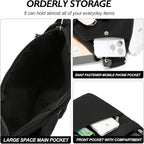 Anti Theft Crossbody Travel Bags for Women Men Cross Body Slim Sling Handbags with S Hook Antitheft