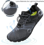 L-RUN Barefoot Water Shoes Women Mens Aqua Sock Athletic Hiking Water Sports Shoes for Swim Beach Pool Sand Diving Walking