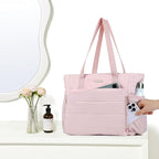 NISHEL Travel Puffy Tote Bag For Women, Ultra-Lightweight Large Tote Purse For Office Day And a Short Weekend Getaway
